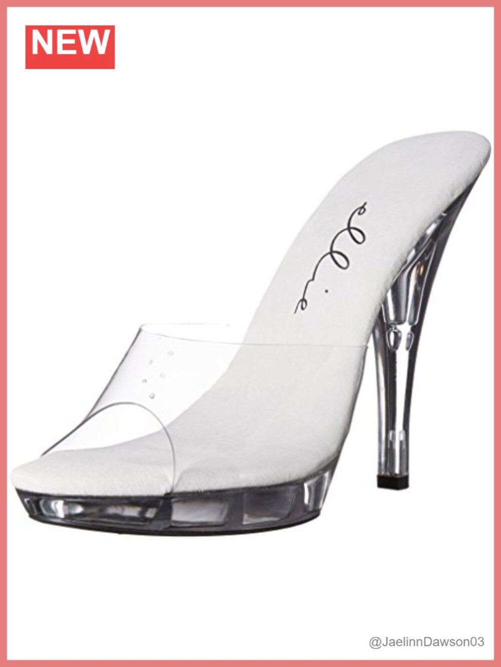 Clear Stiletto Heeled Sandals Slip On Slingback Rhinestone Peep Toe Dance